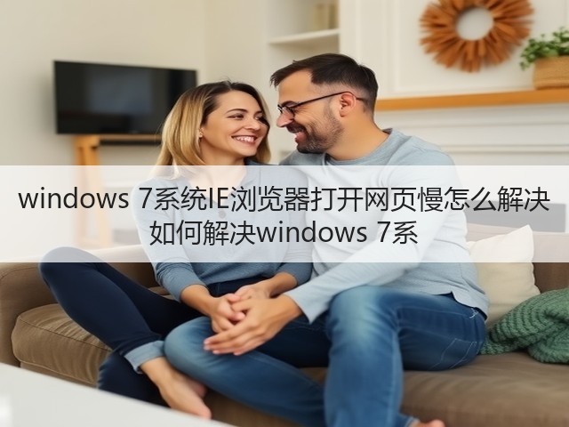 windows 7系统IE浏览器打开网页慢怎么解决 如何解决windows 7系(图3)
