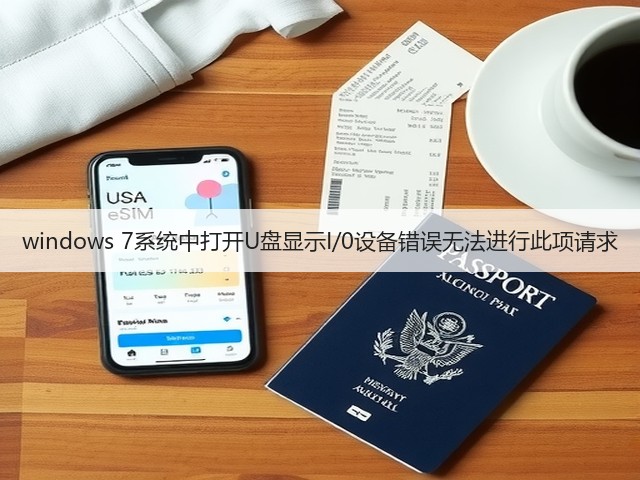 windows 7系统中打开U盘显示I/0设备错误无法进行此项请求(图1)