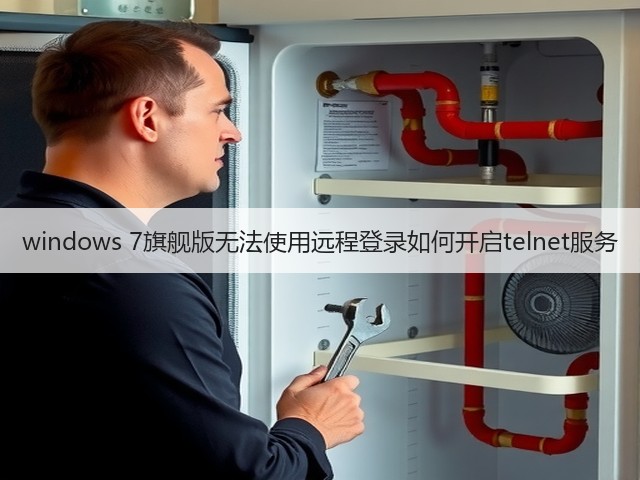 windows 7旗舰版无法使用远程登录如何开启telnet服务(图1)