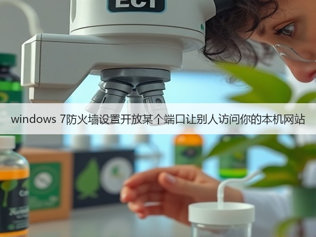 windows 7防火墙设置开放某个端口让别人访问你的本机网站(图2)