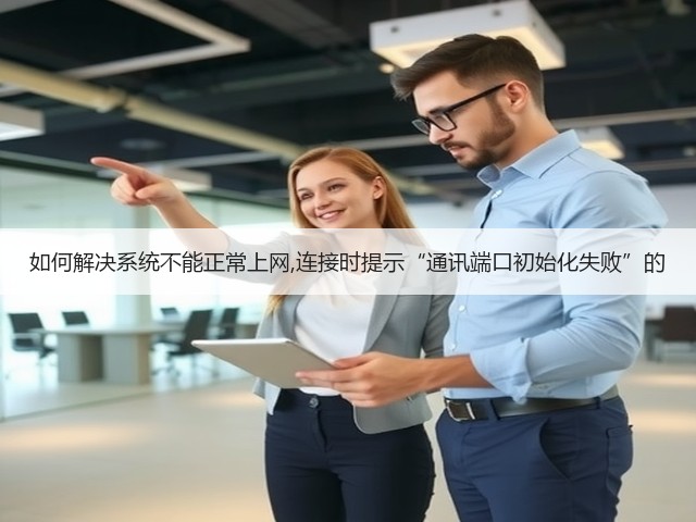 如何解决系统不能正常上网,连接时提示“通讯端口初始化失败”的(图2)