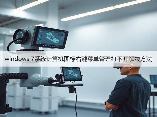 windows 7系统计算机图标右键菜单管理打不开解决方法(图1)