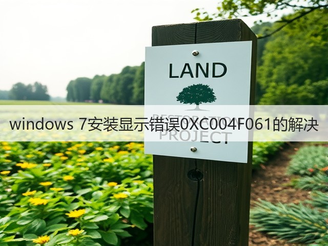 windows 7安装显示错误0XC004F061的解决(图2) windows 7安装显示错误0XC004F061的解决(图2)