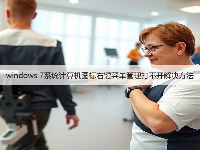 windows 7系统计算机图标右键菜单管理打不开解决方法(图2)