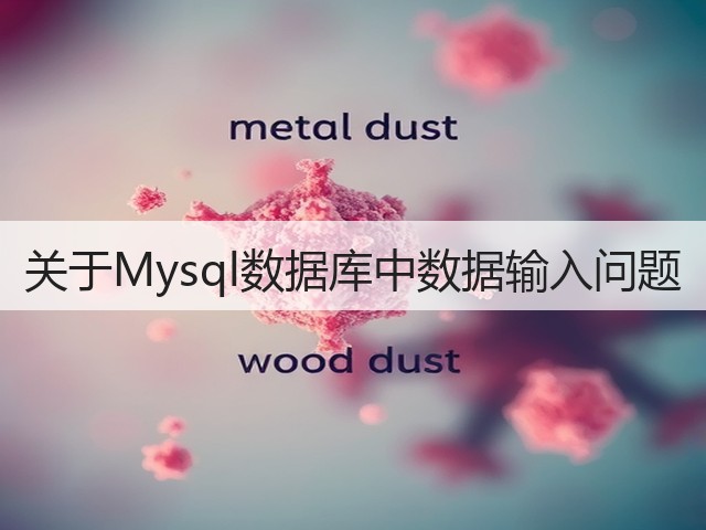 关于Mysql数据库中数据输入问题(图3)