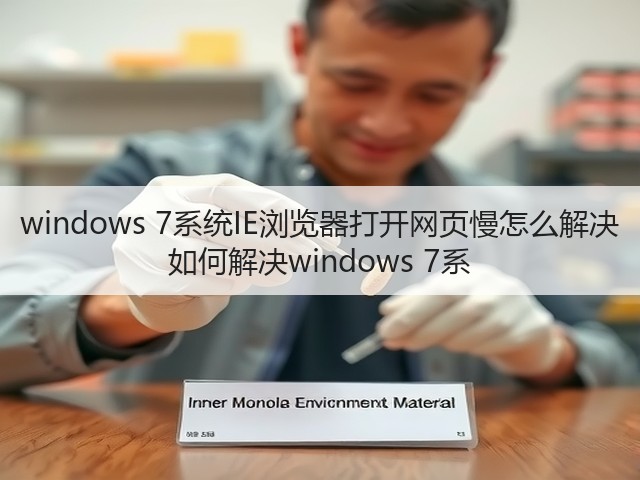 windows 7系统IE浏览器打开网页慢怎么解决 如何解决windows 7系(图2)