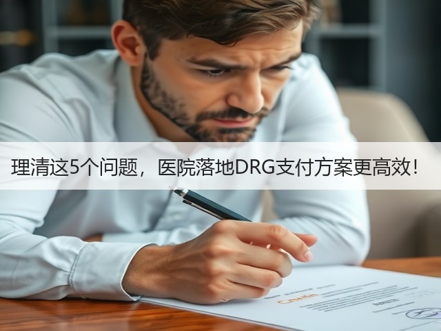 理清这5个问题，医院落地DRG支付方案更高效！(图2)