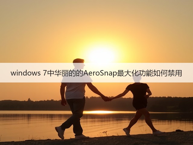 windows 7中华丽的的AeroSnap最大化功能如何禁用(图3)