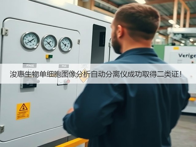 浚惠生物单细胞图像分析自动分离仪成功取得二类证！(图3)