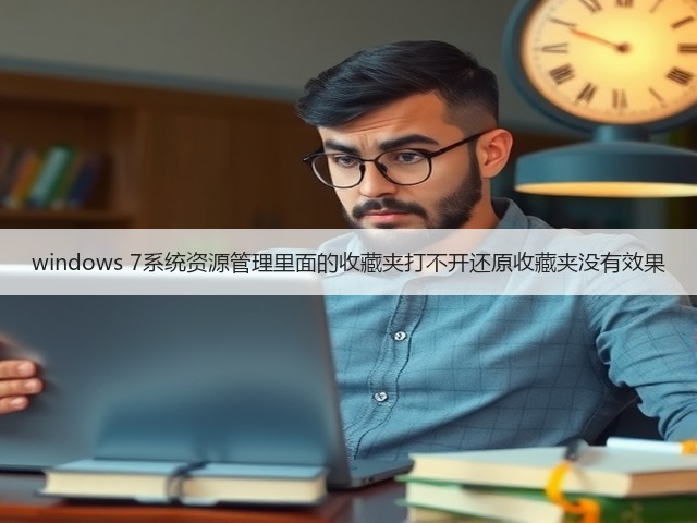 windows 7系统资源管理里面的收藏夹打不开还原收藏夹没有效果(图3)