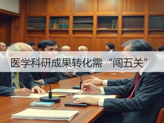 医学科研成果转化需“闯五关”(图1)