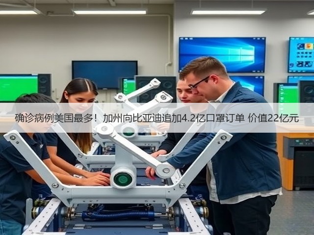 确诊病例美国最多！加州向比亚迪追加4.2亿口罩订单 价值22亿元(图1)