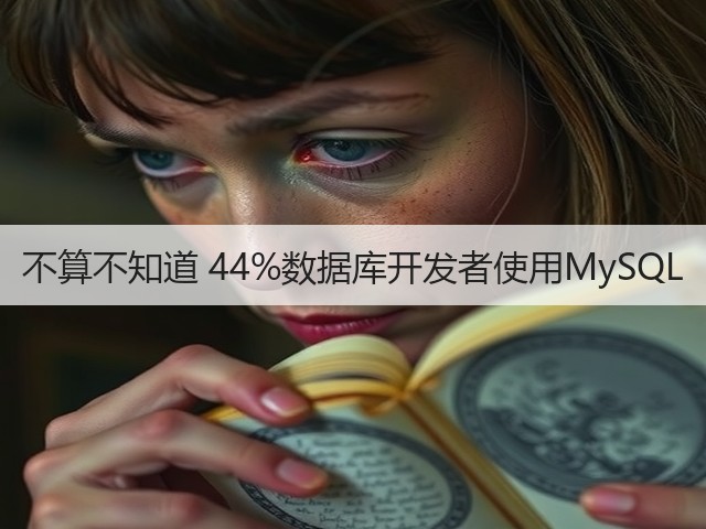 不算不知道 44%数据库开发者使用MySQL(图2)