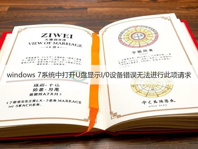 windows 7系统中打开U盘显示I/0设备错误无法进行此项请求(图2)