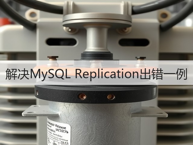 解决MySQL Replication出错一例(图1)