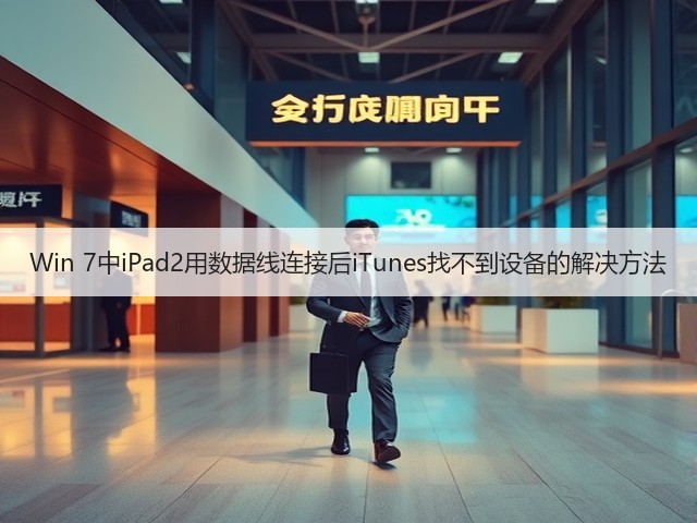 Win 7中iPad2用数据线连接后iTunes找不到设备的解决方法(图3)