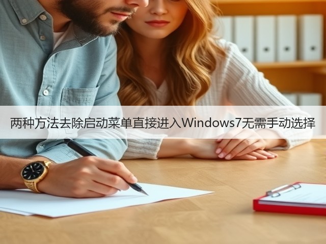 两种方法去除启动菜单直接进入Windows7无需手动选择(图3)