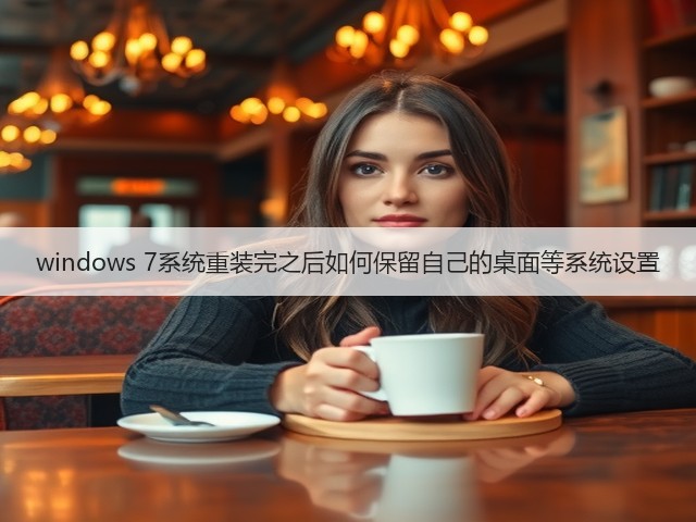 windows 7系统重装完之后如何保留自己的桌面等系统设置(图3)