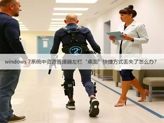 windows 7系统中资源管理器左栏“桌面”快捷方式丢失了怎么办？(图3)