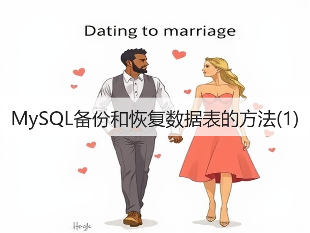 MySQL备份和恢复数据表的方法(1)(图1)