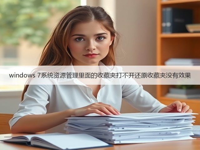 windows 7系统资源管理里面的收藏夹打不开还原收藏夹没有效果(图2)