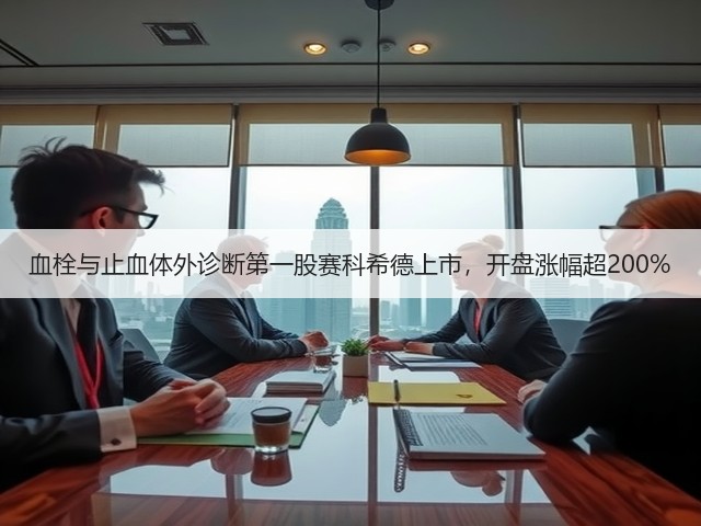 血栓与止血体外诊断第一股赛科希德上市，开盘涨幅超200%(图2)