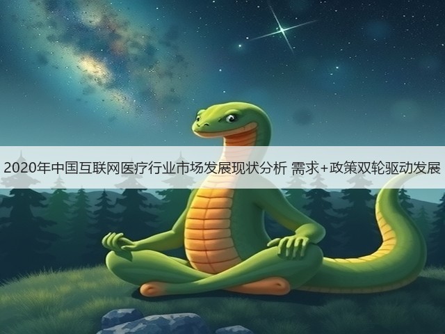 2020年中国互联网医疗行业市场发展现状分析 需求+政策双轮驱动发展(图3)