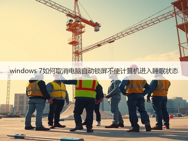 windows 7如何取消电脑自动锁屏不使计算机进入睡眠状态(图3)