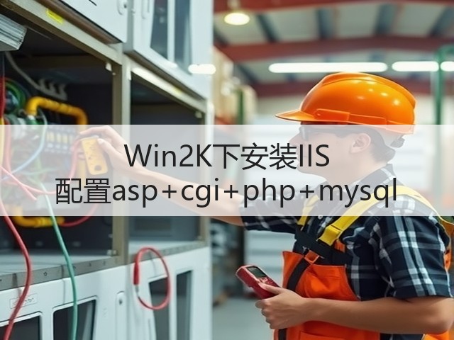 Win2K下安装IIS 配置asp+cgi+php+mysql(图2)