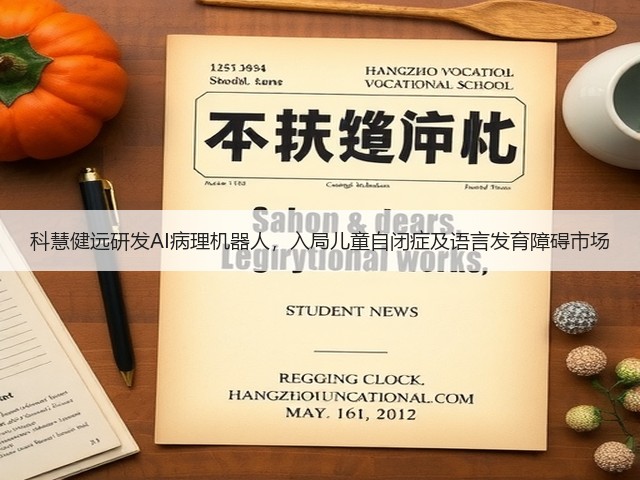 科慧健远研发AI病理机器人，入局儿童自闭症及语言发育障碍市场(图1)