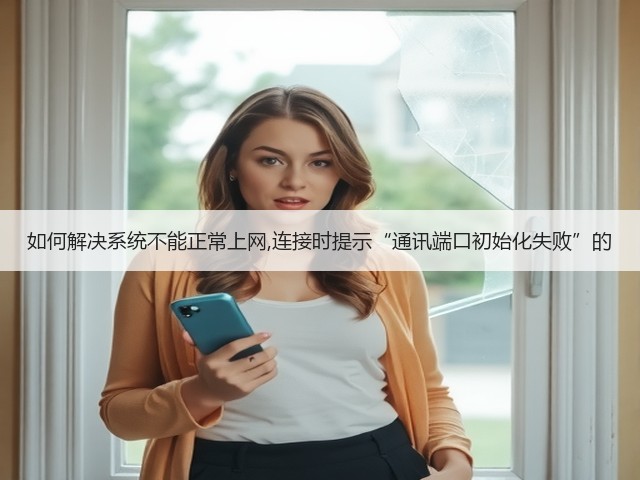如何解决系统不能正常上网,连接时提示“通讯端口初始化失败”的(图3)