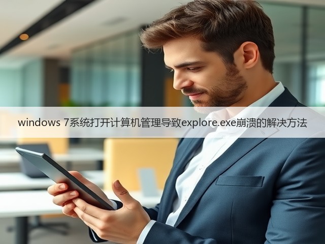 windows 7系统打开计算机管理导致explore.exe崩溃的解决方法(图2)