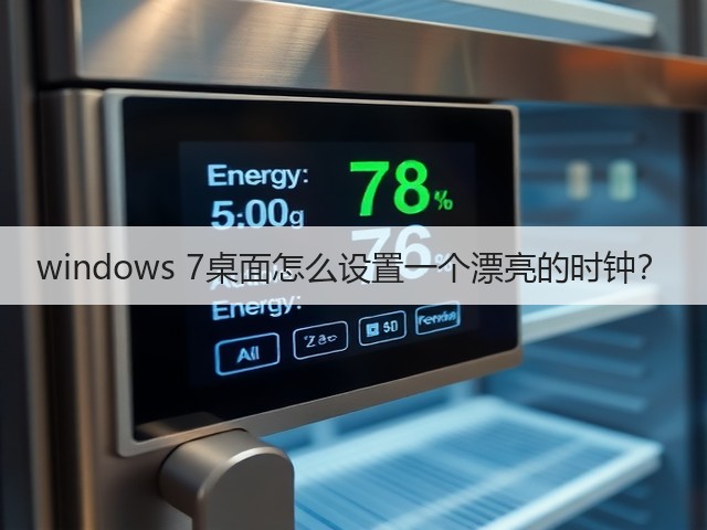 windows 7桌面怎么设置一个漂亮的时钟？(图3)
