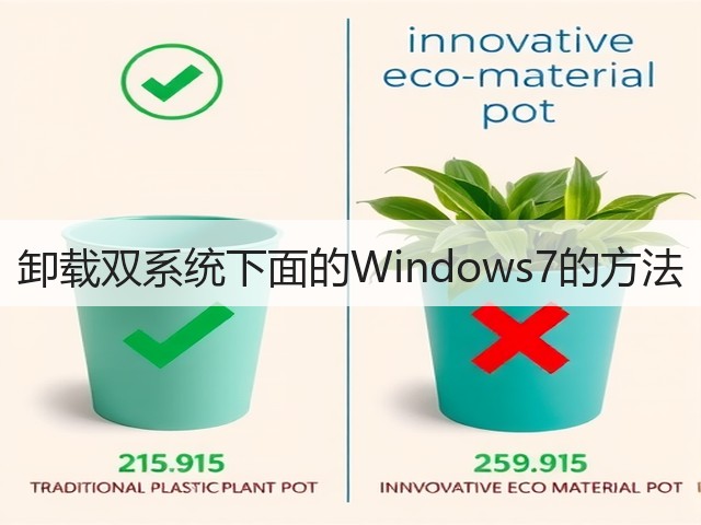 卸载双系统下面的Windows7的方法(图1)