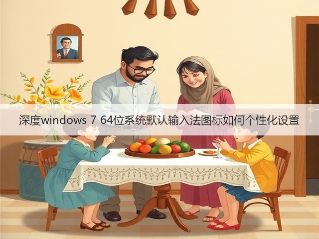 深度windows 7 64位系统默认输入法图标如何个性化设置(图3)