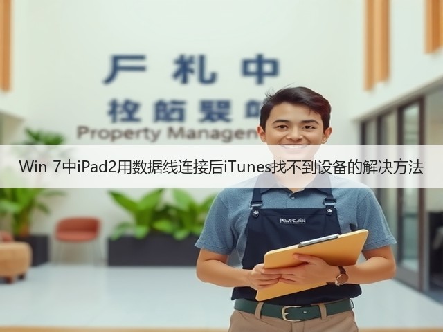Win 7中iPad2用数据线连接后iTunes找不到设备的解决方法(图3)