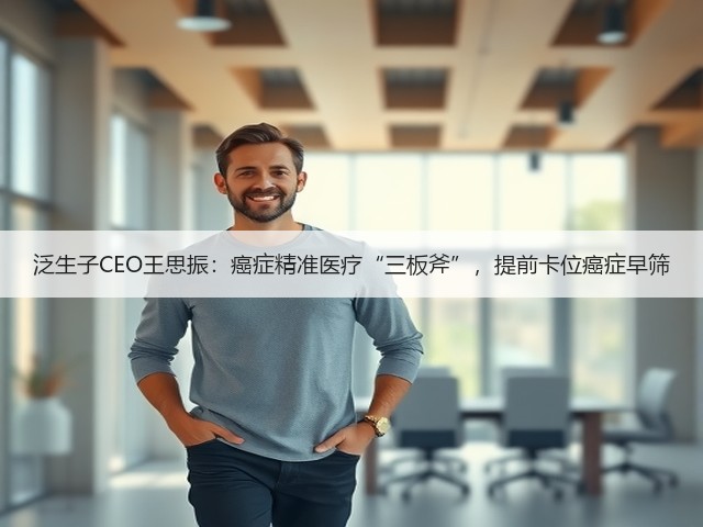 泛生子CEO王思振：癌症精准医疗“三板斧”，提前卡位癌症早筛(图1)
