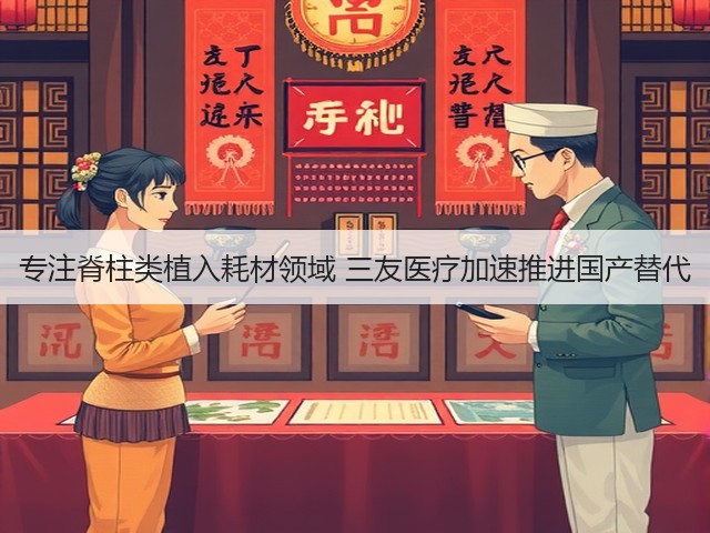 专注脊柱类植入耗材领域 三友医疗加速推进国产替代(图1)