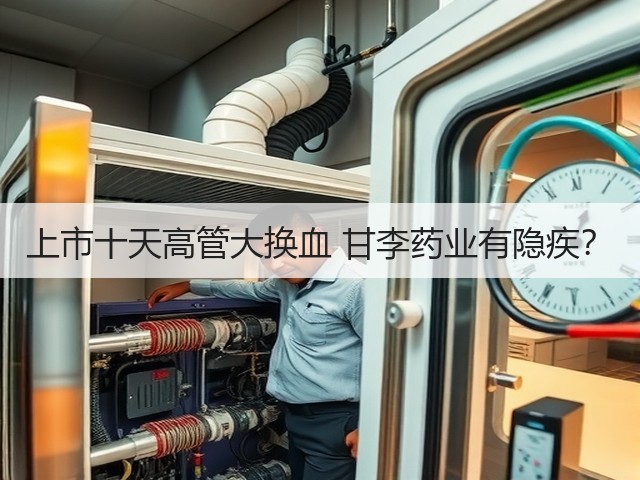 上市十天高管大换血 甘李药业有隐疾？(图2)