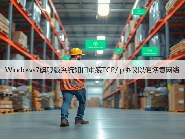 Windows7旗舰版系统如何重装TCP/ip协议以便恢复网络(图1)