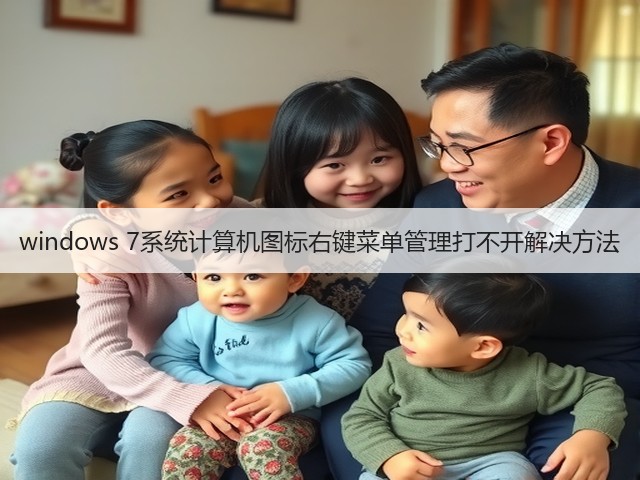 windows 7系统计算机图标右键菜单管理打不开解决方法(图3)