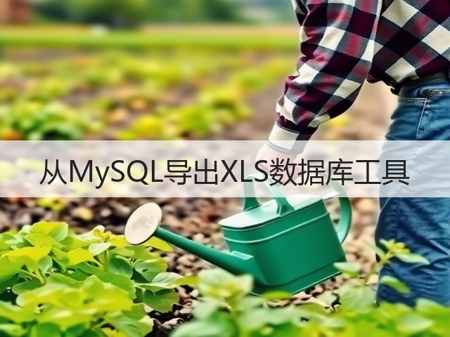 从MySQL导出XLS数据库工具(图3)
