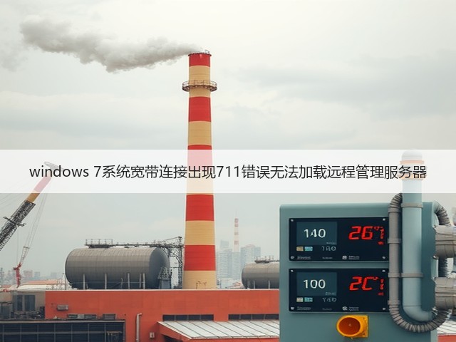 windows 7系统宽带连接出现711错误无法加载远程管理服务器(图3)