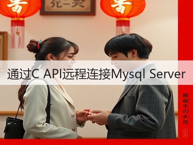 通过C API远程连接Mysql Server(图1)