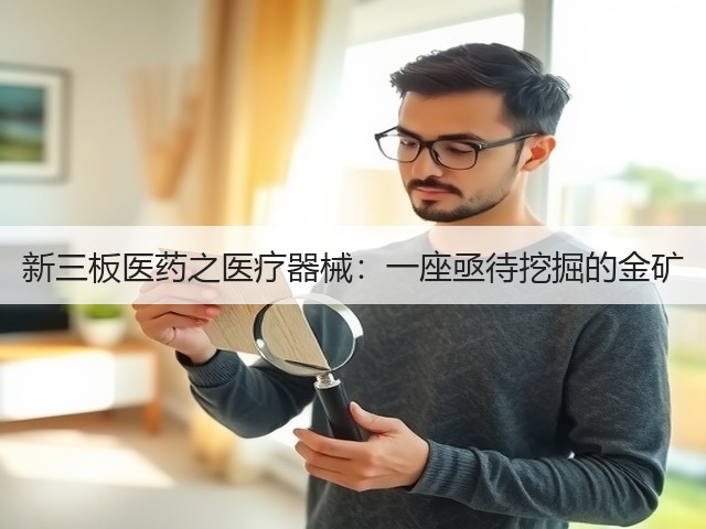 新三板医药之医疗器械：一座亟待挖掘的金矿(图3)
