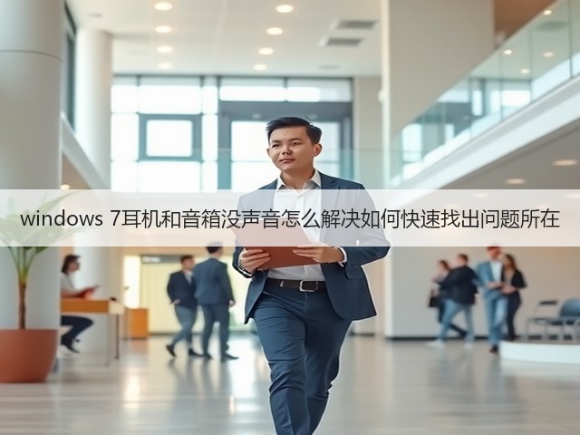 windows 7耳机和音箱没声音怎么解决如何快速找出问题所在(图2)