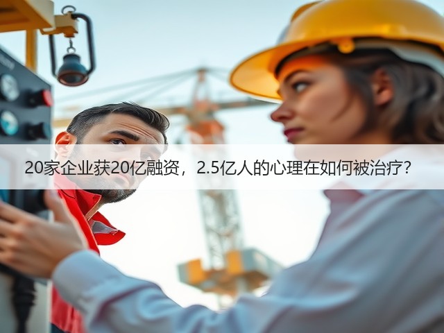 20家企业获20亿融资，2.5亿人的心理在如何被治疗？(图2)