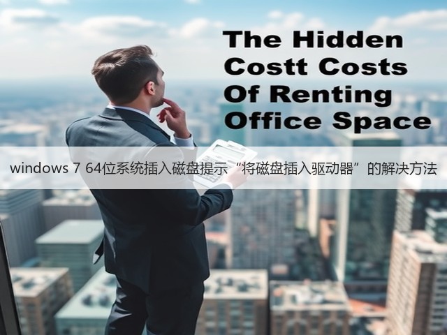 windows 7 64位系统插入磁盘提示“将磁盘插入驱动器”的解决方法(图2)