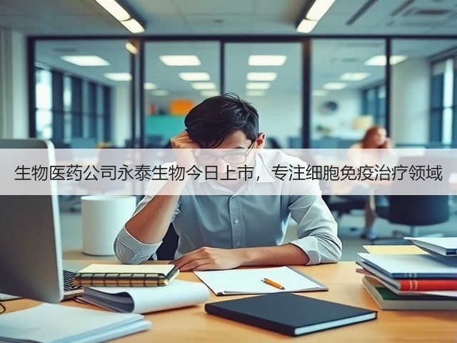 生物医药公司永泰生物今日上市，专注细胞免疫治疗领域(图3)