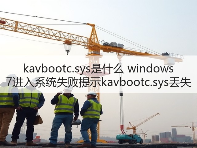 kavbootc.sys是什么 windows 7进入系统失败提示kavbootc.sys丢失(图2)